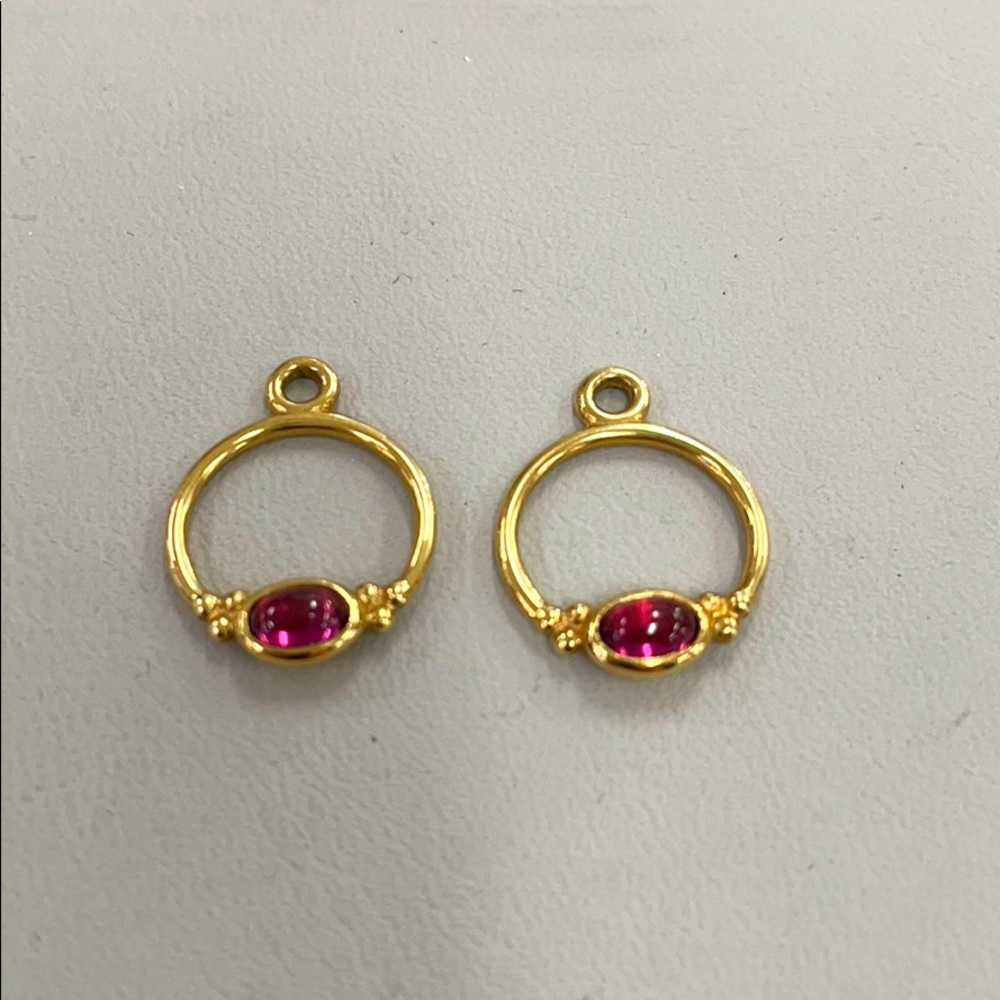 Pandora 14k gold earring charms
